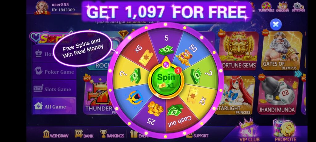 Luck 97 game lucky spin